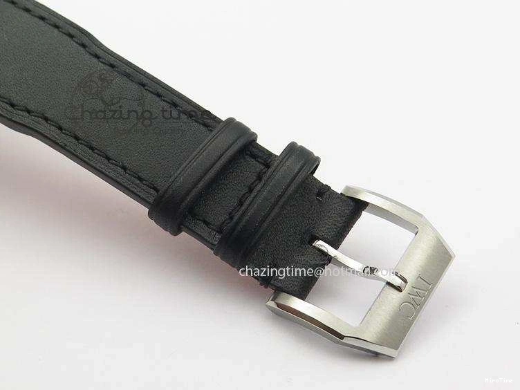 MIROTIME 0212 Mark XVIII IW327001 SS Mk Maker Best Edition Black Dial On Black Leather Strap A SunProtective 7299